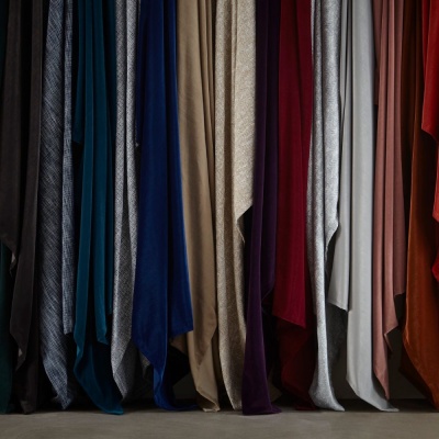 Clarke & Clarke Riva Velvet in Charcoal